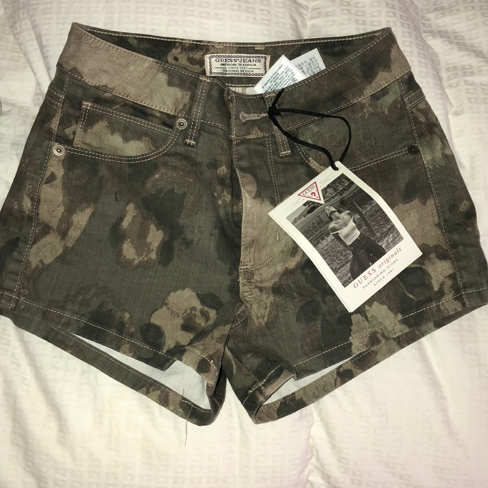 denim guess shorts